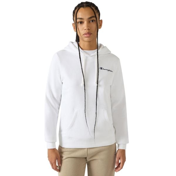 Bluza damska Champion z kapturem - dopasowany krój. Białe bluzy damskie Champion, xl, bez wzorów, z materiału, z kapturem. Za 198.99 zł.