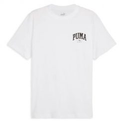 Koszulka sportowa męska Puma Squad Tee. Białe koszulki sportowe męskie Puma, m, bez wzorów, z bawełny, bez kołnierzyka, bez ramiączek, na jogę i pilates. W wyprzedaży za 108.05 zł.