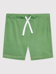 United Colors Of Benetton Szorty sportowe 3BL0I0501 Zielony Regular Fit. Zielone szorty dla chłopców United Colors Of Benetton, bez wzorów, z bawełny, sportowe. Za 49.99 zł.