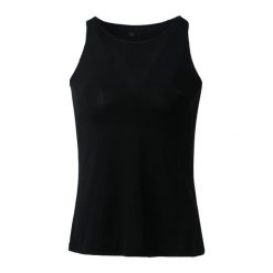 Damski tank top Athlecia Mota. Czarne obuwie sportowe damskie Athlecia, bez wzorów, z elastanu, na fitness i siłownię. Za 79.90 zł.