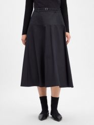 Samsøe Samsøe Spódnica midi Kobiety Bawełna czarny, S. Czarne spódnice damskie Samsøe & Samsøe, s, bez wzorów, z bawełny, midi. Za 799.95 zł.