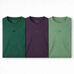 T-SHIRT MĘSKI 4F KOSZULKA LIMITOWANA KOMPLET ZESTAW 3 SZTUKI 3XL M3947 SS26. Koszulki sportowe męskie 4f, m, bez wzorów, z bawełny, bez kołnierzyka, bez ramiączek, na fitness i siłownię. Za 113.50 zł.