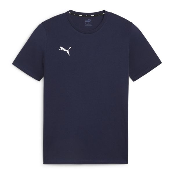 Koszulka męska Puma Team Goal Casuals Tee. Niebieskie koszulki sportowe męskie Puma, m, bez wzorów, bez kołnierzyka, bez ramiączek, do piłki nożnej. Za 72.00 zł.