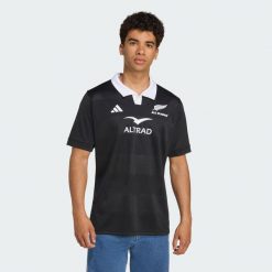 Koszulka All Blacks Home. Czarne koszulki sportowe męskie Adidas, s, bez wzorów, bez kołnierzyka, bez ramiączek, do piłki nożnej. Za 439.00 zł.