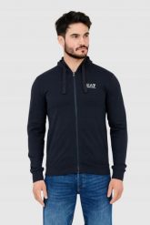 EA7 Granatowa bluza męska z kapturem, Rozmiar S. Niebieskie bluzy męskie EA7 Emporio Armani, m, bez wzorów, z kapturem. W wyprzedaży za 342.99 zł.