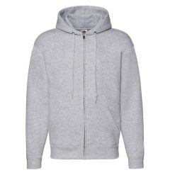 Bluza Męska Premium Z Pełnym Zamkiem Błyskawicznym. Szare bluzy męskie Fruit of the Loom, m, bez wzorów, bez kaptura. Za 176.99 zł.