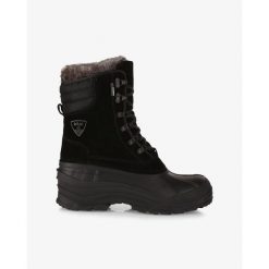 Ocieplane, wodoodporne buty zimowe Kilpi ANTARTIC HIGH WP-M. Czarne trekkingi męskie Kilpi, na zimę, trekkingowe. Za 473.69 zł.