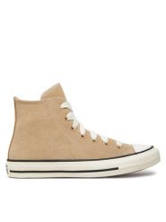 Converse Trampki Chuck Taylor All Star Suede Hi A10416C Brązowy. Brązowe trampki i tenisówki damskie Converse, bez wzorów, ze skóry, retro, bez zapięcia. Za 249.99 zł.