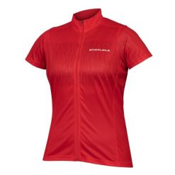 Damski jersey Endura Hummvee Ray II. Czerwone koszulki sportowe damskie ENDURA, bez wzorów, z jersey, bez kołnierzyka, bez ramiączek. Za 305.85 zł.