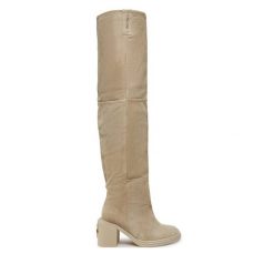 Kozaki Naked Wolfe. Brązowe kozaki damskie Naked Wolfe, bez obcasa, na słupku. Za 2,159.00 zł.