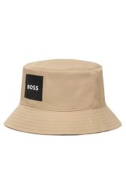 BOSS Kapelusz J53124 S Beżowy jasny. Brązowe rękawiczki dziecięce Boss, bez wzorów, z bawełny. Za 139.99 zł.