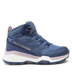 Trekkingi Helly Hansen. Niebieskie kozaki damskie Helly Hansen, bez wzorów, trekkingowe. Za 599.99 zł.