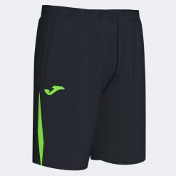 Szorty Joma Championship VII. Czarne krótkie spodenki sportowe męskie Joma, l, bez wzorów, z materiału. Za 76.58 zł.