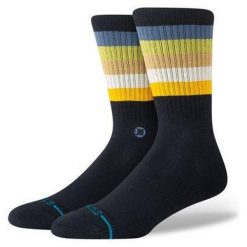 Skarpety Stance Maliboo Crew. Czarne skarpety damskie Stance, bez wzorów. Za 50.99 zł.