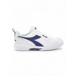 Buty tenisowe damskie DIADORA S. CHALLENGE 5 W SL CLAY. Białe obuwie sportowe damskie Diadora, bez wzorów, tenisowe. Za 199.99 zł.