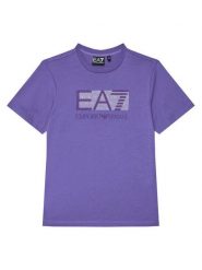 EA7 Emporio Armani T-Shirt 7B000036 AF10378 UA050 Niebieski Regular Fit. Niebieskie t-shirty dla chłopców EA7 Emporio Armani, bez wzorów, z bawełny, bez ramiączek. Za 179.99 zł.