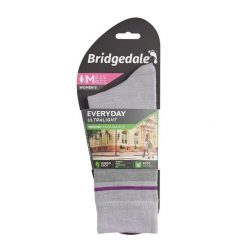 Skarpety do turystyki damskie Bridgedale EVERYDAY UL END LD. Fioletowe skarpety damskie Bridgedale, bez wzorów, z wełny. Za 57.99 zł.