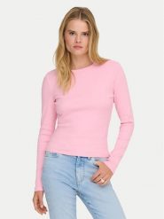 ONLY Bluzka Val 15371305 Różowy Regular Fit. Czerwone koszule damskie Only, s, bez wzorów, z bawełny, bez kołnierzyka, bez ramiączek. Za 79.99 zł.