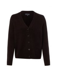 Franco Callegari kardigan z merynosów Kobiety Wełna merino brązowy, S. Brązowe kardigany damskie Franco Callegari, s, bez wzorów, z wełny. Za 349.95 zł.