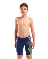 Spodenki Pływackie Chłopięce Arena Sea Water Swim Jammer. Niebieskie kąpielówki dla chłopców Arena, bez wzorów, z materiału, młodzieżowe. Za 139.00 zł.