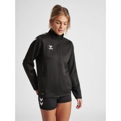Bluza do piłki ręcznej damska Hummel Core XK Poly Zip Sweat Woman. Czarne bluzy sportowe damskie Hummel, xl, bez wzorów, bez kaptura, do piłki ręcznej. Za 212.50 zł.