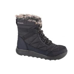 Buty zimowe damskie, Minx Shorty IV. Czarne obuwie sportowe damskie Columbia, bez wzorów. Za 389.99 zł.