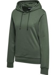 Bluza damska z kapturem Hummel Active Co. Zielone bluzy damskie Hummel, na wiosnę, s, bez wzorów, z bawełny, z kapturem. Za 266.00 zł.