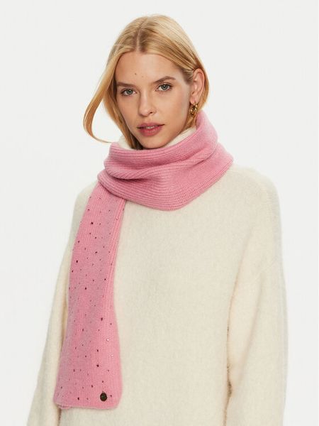 Guess Szal AW5214 POL03 Różowy. Czerwone czapki i kapelusze damskie Guess, z aplikacjami, z materiału. Za 299.99 zł.