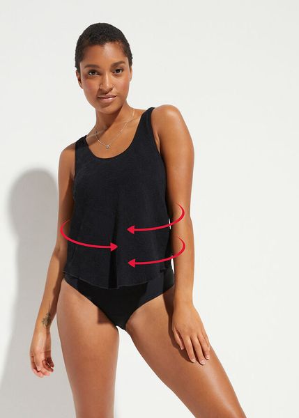 Kostium kąpielowy shape, średni stopień modelowania sylwetki. Niebieskie kostiumy jednoczęściowe damskie bonprix, bez wzorów. Za 179.99 zł.