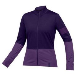 Bluza rowerowa damska Endura FS260 Jetstream bramble. Czerwone bluzy damskie ENDURA, bez wzorów, rowerowe. Za 349.99 zł.