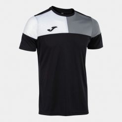 Jersey Joma Crew V. Czarne koszulki sportowe męskie Joma, bez wzorów, z jersey, bez kołnierzyka, bez ramiączek, na fitness i siłownię. Za 66.61 zł.