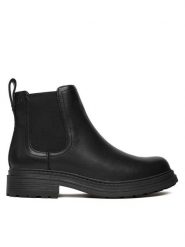 Clarks Sztyblety Orinoco3 Lane 26184624 Czarny. Czarne botki damskie Clarks, ze skóry, bez obcasa, na płaskiej podeszwie, bez zapięcia. Za 479.99 zł.