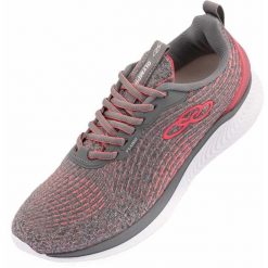 Buty Damskie Olympikus Fluxo Szare. Czerwone obuwie sportowe damskie OLYMPIKUS, bez wzorów. Za 310.99 zł.