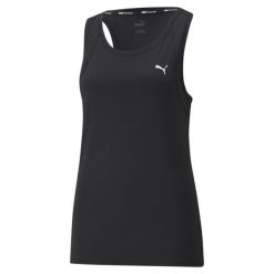 Damski tank top Puma Train Favorite Tank. Czarne koszulki sportowe damskie Puma, s, bez wzorów, bez kołnierzyka, bez ramiączek, do biegania. W wyprzedaży za 111.80 zł.