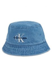 Calvin Klein Kapelusz Mono Logo Denim Bucket Hat LV04G5021G Niebieski. Niebieskie rękawiczki męskie Calvin Klein, bez wzorów, z bawełny. Za 189.99 zł.