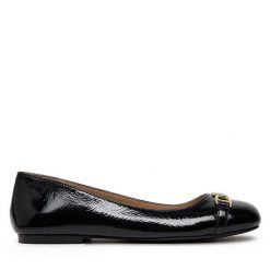 Baleriny LOVE MOSCHINO. Czarne baleriny damskie Love Moschino, bez wzorów, bez obcasa. Za 559.99 zł.