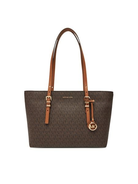 MICHAEL Michael Kors Torebka Quinn 30T5GQNT2B Brązowy. Brązowe torebki do ręki damskie MICHAEL Michael Kors, bez wzorów, ze skóry, bez dodatków. Za 999.99 zł.