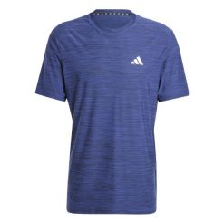 Koszulka adidas Essentials Stretch. Czarne koszulki sportowe męskie Adidas, bez wzorów, z materiału, bez kołnierzyka, bez ramiączek, na fitness i siłownię. Za 119.50 zł.