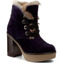 Botki BALDININI - 818101A83SCRUS1580 Baltico. Niebieskie botki damskie Baldinini, z futra, bez obcasa, na obcasie. W wyprzedaży za 1,279.00 zł.