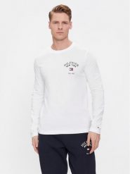 Tommy Hilfiger Longsleeve Arch Varsity MW0MW34252 Biały Regular Fit. Białe bluzki z długim rękawem męskie Tommy Hilfiger, m, bez wzorów, z bawełny, bez kołnierzyka. Za 139.99 zł.