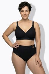 Damskie Bikini bez miękkich miseczek regulowane ramiączka. Czarne bikini damskie Ulla Popken, plus size, bez wzorów, plus size. Za 191.99 zł.