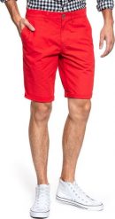 Mustang MUSTANG Classic Chino Short Flame Scarlet 1009613 7130 W32. Czerwone spodnie materiałowe męskie Mustang, m, bez wzorów. Za 169.99 zł.