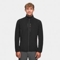 Bluza polarowa turystyczna męska Alpinus Caen II 100. Czarne bluzy męskie Alpinus, m, bez wzorów, z polaru, bez kaptura. Za 349.00 zł.