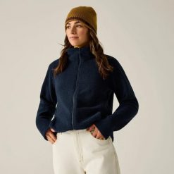 Bluza polarowa Heidy z zamkiem błyskawicznym dla kobiet. Brązowe bluzy damskie Regatta, l, bez wzorów, z materiału, bez kaptura. Za 179.00 zł.