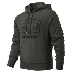Bluza męska z kapturem EXTREME HOBBY CRUCIAL. Niebieskie bluzy męskie EXTREME HOBBY, m, bez wzorów, z bawełny, z kapturem. Za 249.00 zł.