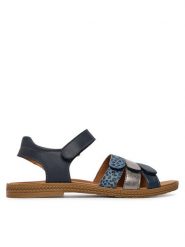 Primigi Sandały 1387055 D Granatowy. Niebieskie sandały dziewczęce Primigi, ze skóry, bez zapięcia. Za 249.99 zł.