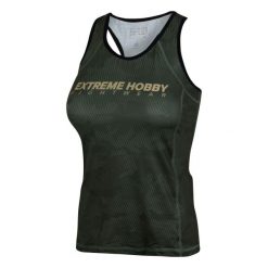 Koszulka sportowa damska bez rękawów Tank top EXTREME HOBBY HAVOC. Czerwone koszulki sportowe damskie EXTREME HOBBY, xs, bez wzorów, z elastanu, bez kołnierzyka, bez ramiączek, na fitness i siłownię. Za 139.00 zł.