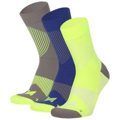 Skarpety kompresyjne unisex Xtreme, 3-pak, Multi. Żółte skarpety męskie XTREME SOCKSWEAR, bez wzorów, z elastanu. Za 130.16 zł.