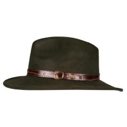 Kapelusz wełniany, składany HORKA. Zielone czapki i kapelusze męskie Horka, bez wzorów, z materiału, eleganckie. Za 263.50 zł.