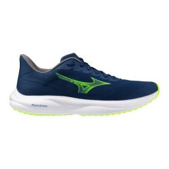 Buty do biegania Mizuno Revolt 4. Niebieskie eleganckie półbuty Mizuno, eleganckie, bez zapięcia. Za 299.99 zł.